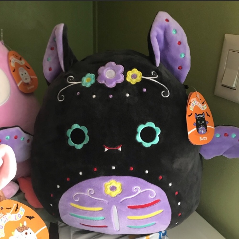 Day of the Dead Halloween Squishmallow - Dia del Los Muertos Sugar Skull - Betty